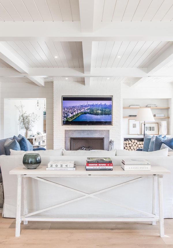 Custom TV mount with smart home automation