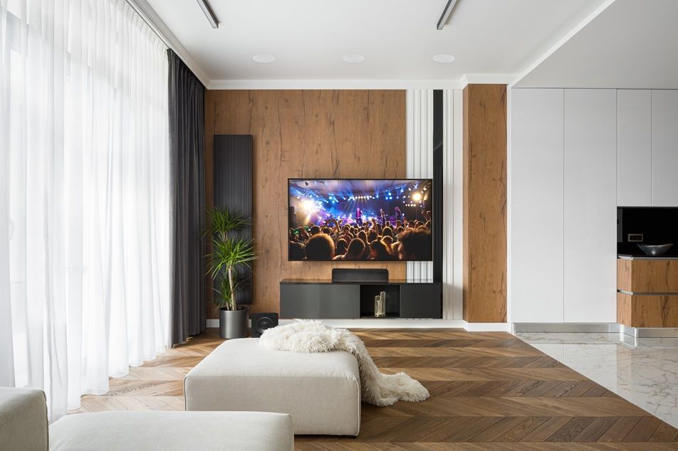 Nice Home Management and Audio control for residential living room