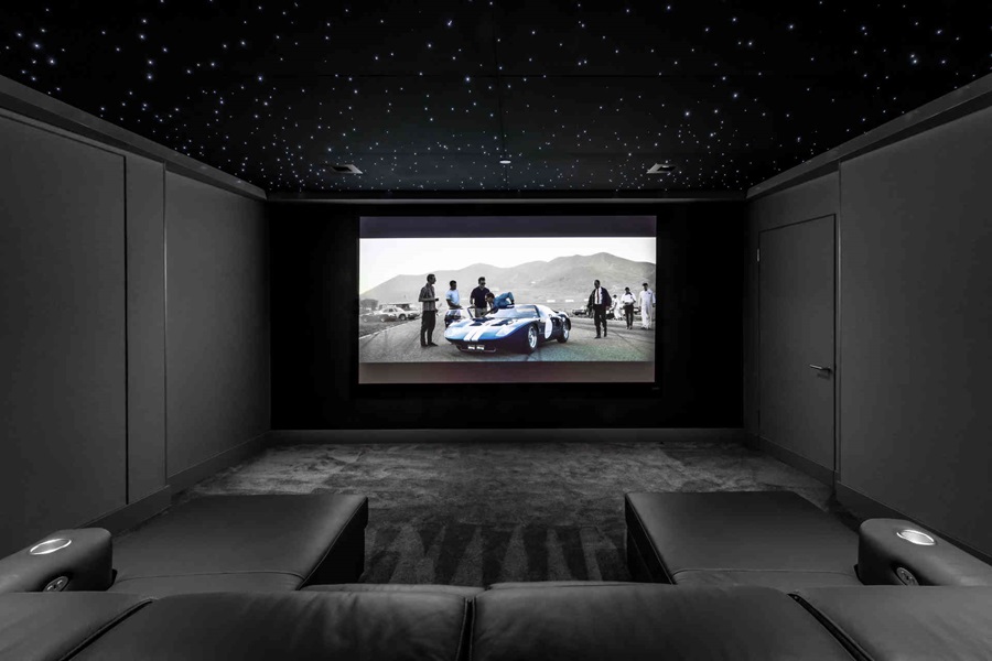 Backyard audio speakers carefully installed to preserve the beauty of the landscape