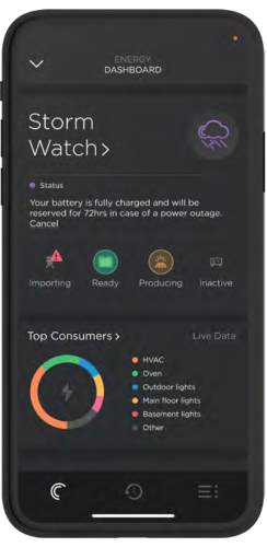 Savant Power UI Storm Watch