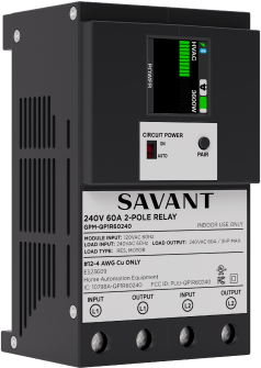 Savant Power 240v 2-Pole Relay Module