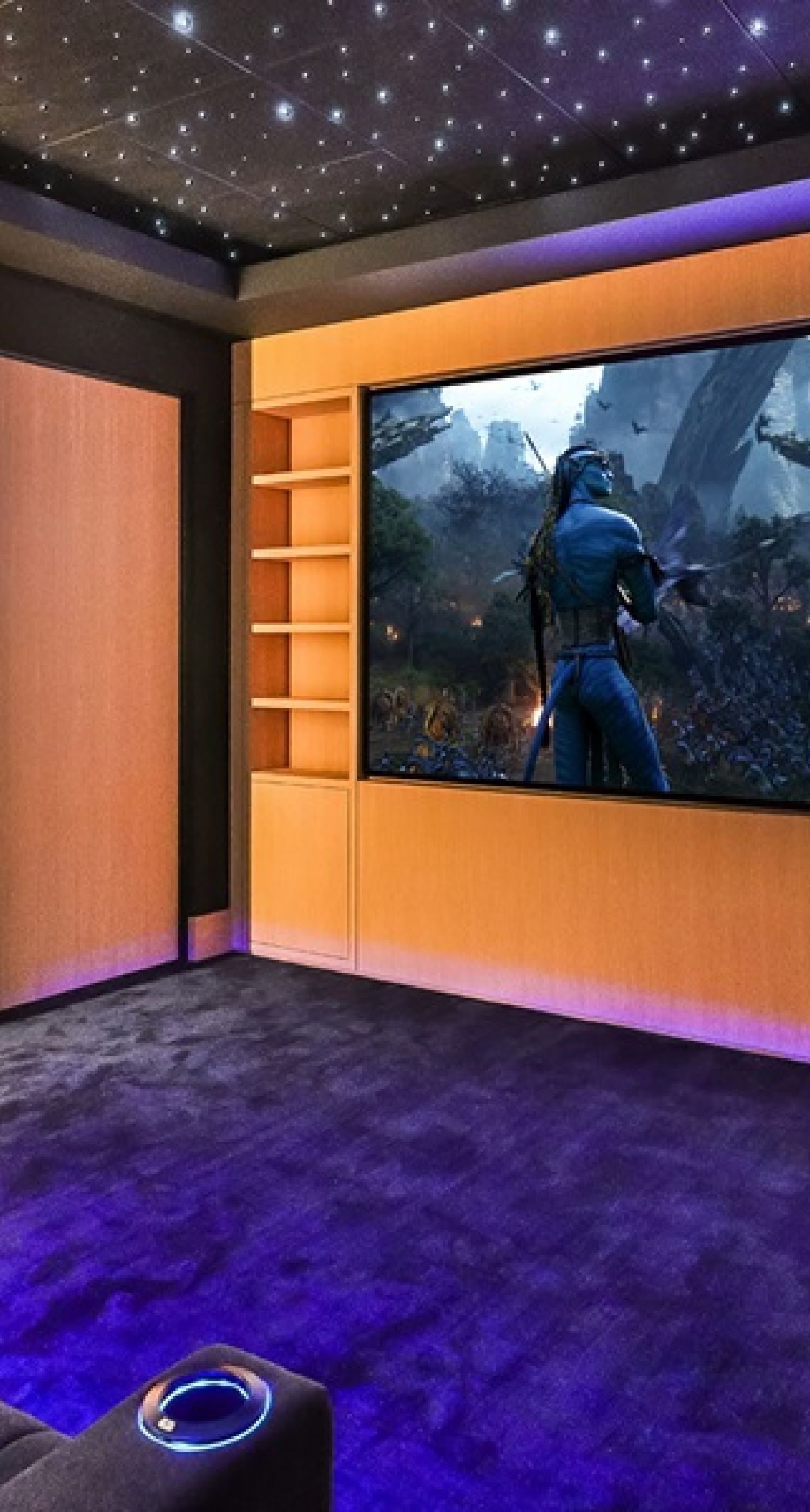 Projector Screens are perfect for creating a theater-like experience in any room.