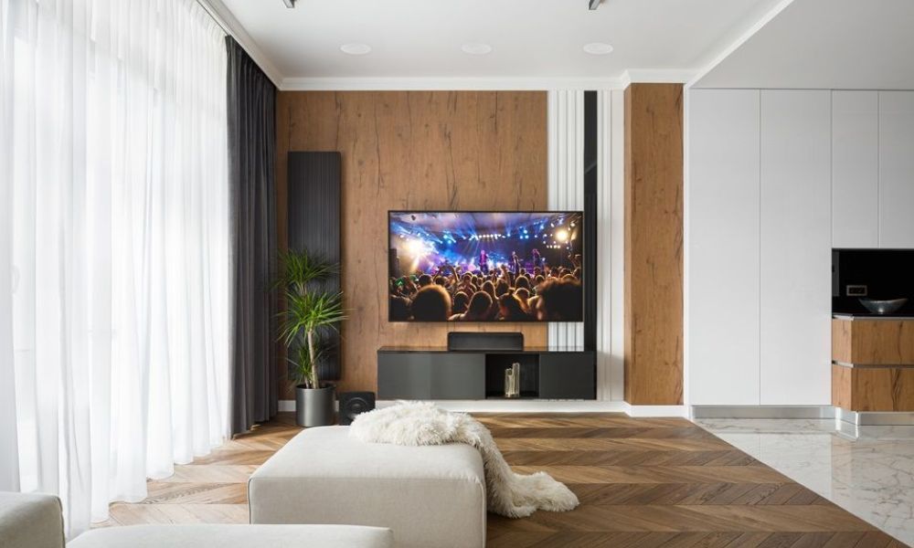 Nice Home Management and Audio control for residential living room