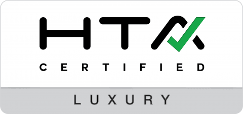 HTA Certified Luxury logo: setting the standard for premium home technology experiences.
